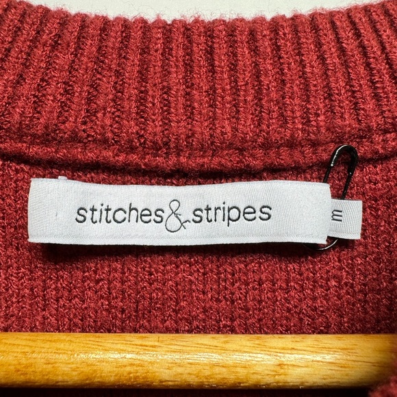 Stitches & Stripes Daria Pullover Sweater in Red, M, NWOT - Picture 6 of 9